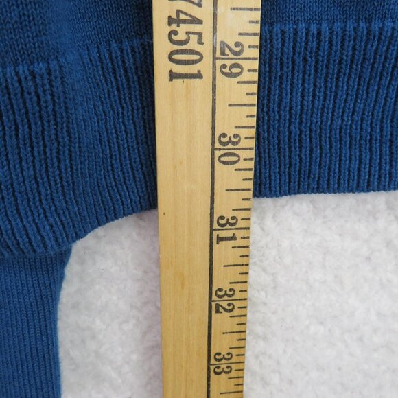 Catherines Cardigan Sweater Womens 2X 22/24W‎ Blue Open Front Elbow Sleeve Knit - Picture 8 of 8